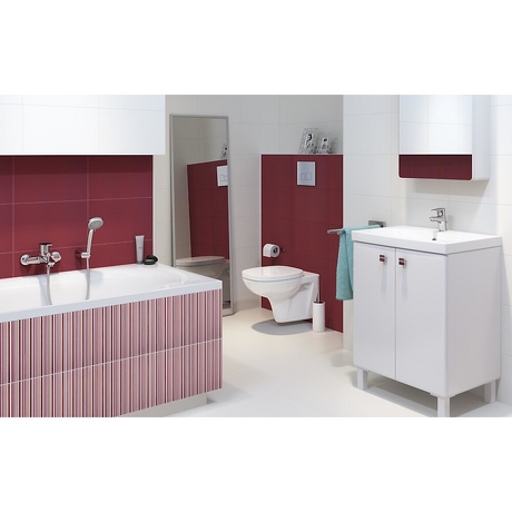 CERSANIT Bateria umywalkowa stojąca CARI chrom z korkiem plastikowym S951-040